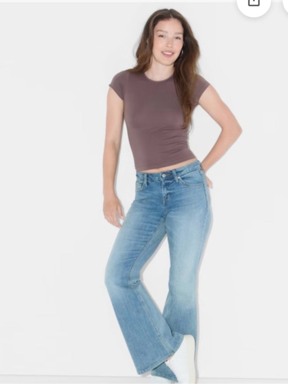 NWT Wild Fable Women's Mid-Rise Flare Curvy Jeans